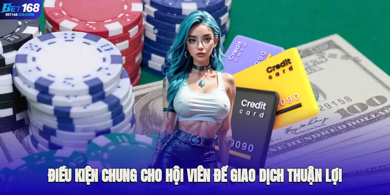 Điều kiện chung cho hội viên để giao dịch thuận lợi và hiệu quả